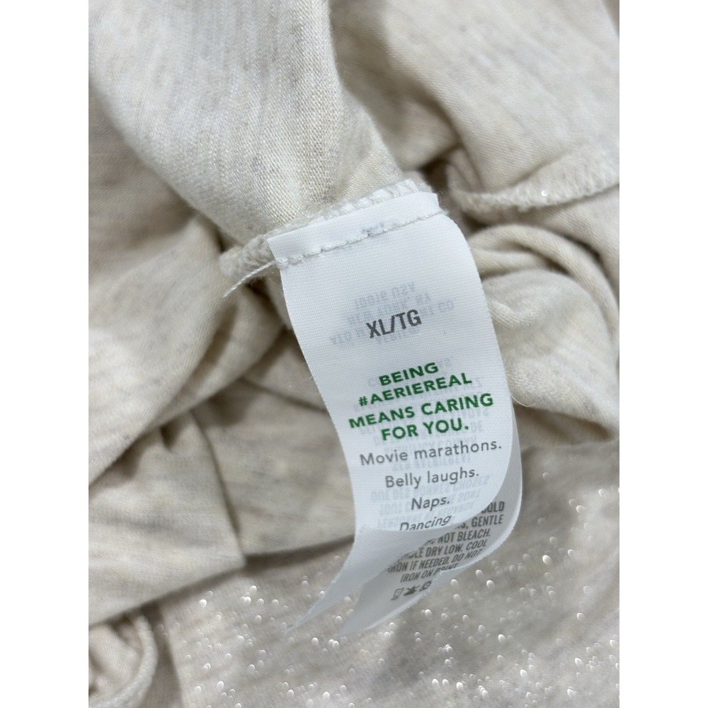 Aerie Y2K Beige Maxi Skirt XL Soft Stretch Sleep Casual Long Skirt Romantic - Picture 6 of 9